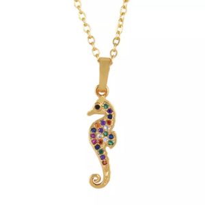 Collier arc en ciel – hippocampe