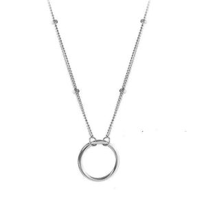 Collier argent femme- pendentif cercle 925