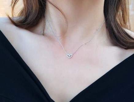 Collier argent femme- pendentif coeur – Image 2