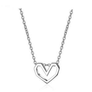 Collier argent femme- pendentif coeur