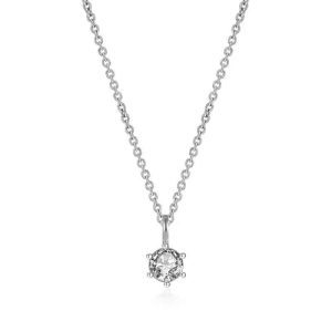Collier argent femme- pendentif oxyde de zirconium