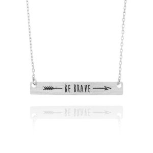 Collier femme be brave argent