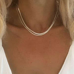 Collier double rang tendance