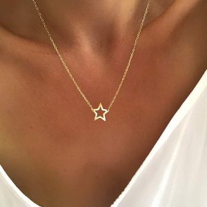 Collier étoile doré