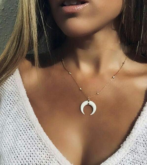 Collier fantaisie corne – Image 2