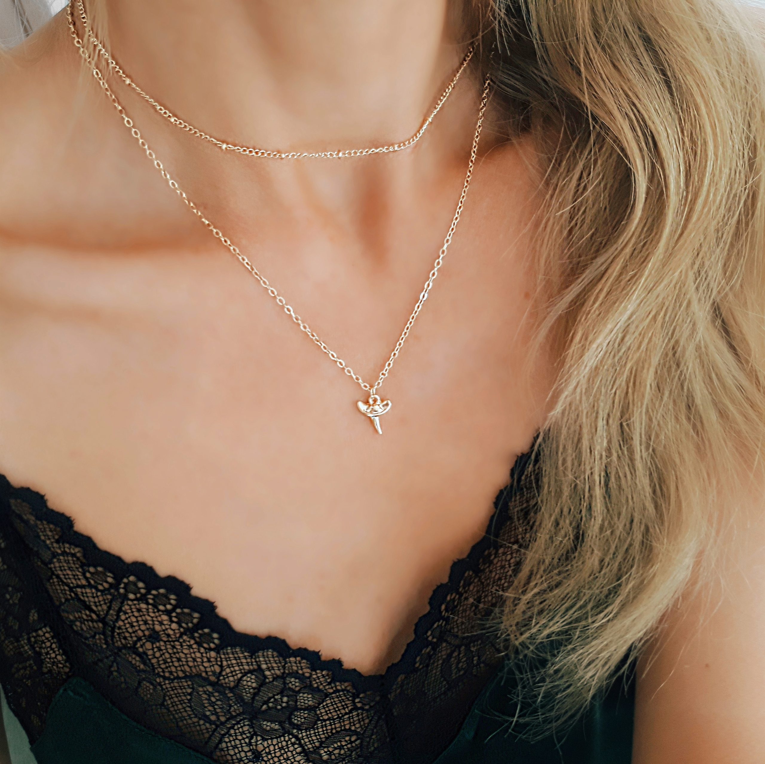 Collier fantaisie plaqué or