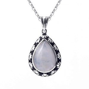 Collier goutte pierre de lune