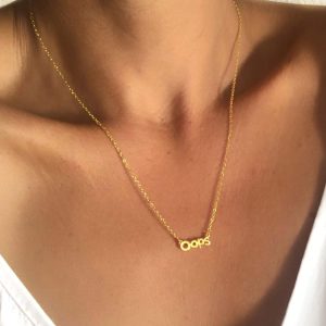 Collier plaqué or fin tendance