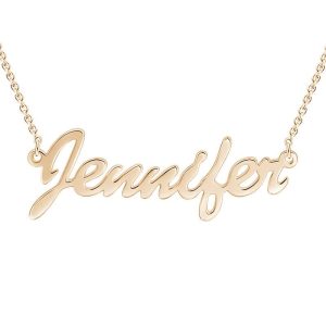 Collier prénom fin en plaqué or