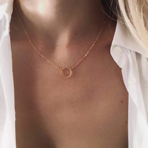 Collier tendance 2024 – cercle or