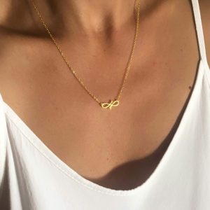 Collier tendance femme plaqué or