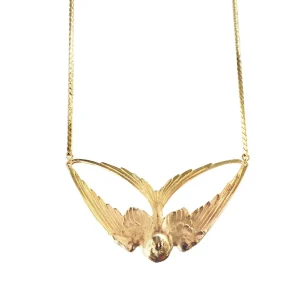 Collier Hirondelle doré