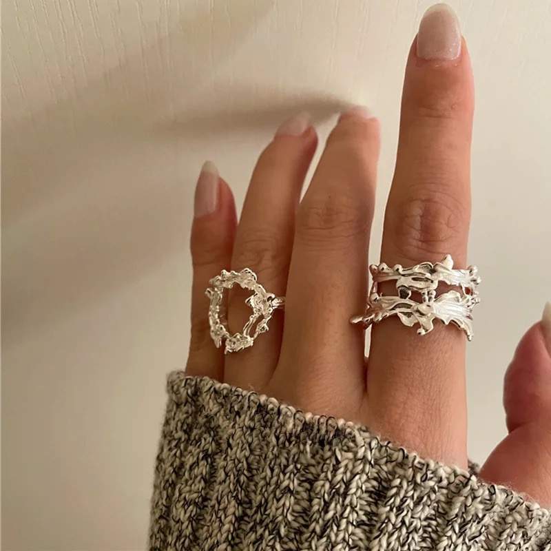 Grosse bague ajustable femme – Image 2