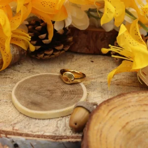 Bague Gravure Chevalière Ronde