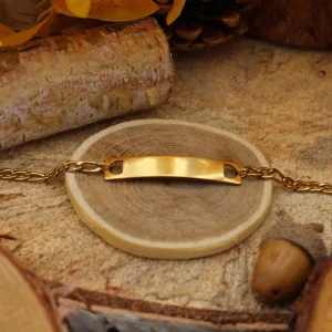 Gourmette Gravure Figaro (Taille Homme)