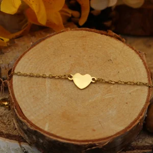 Gourmette Gravure Coeur Forçat (Taille Enfant)