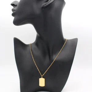 Gravure Collier Plaque Militaire (Taille Femme)