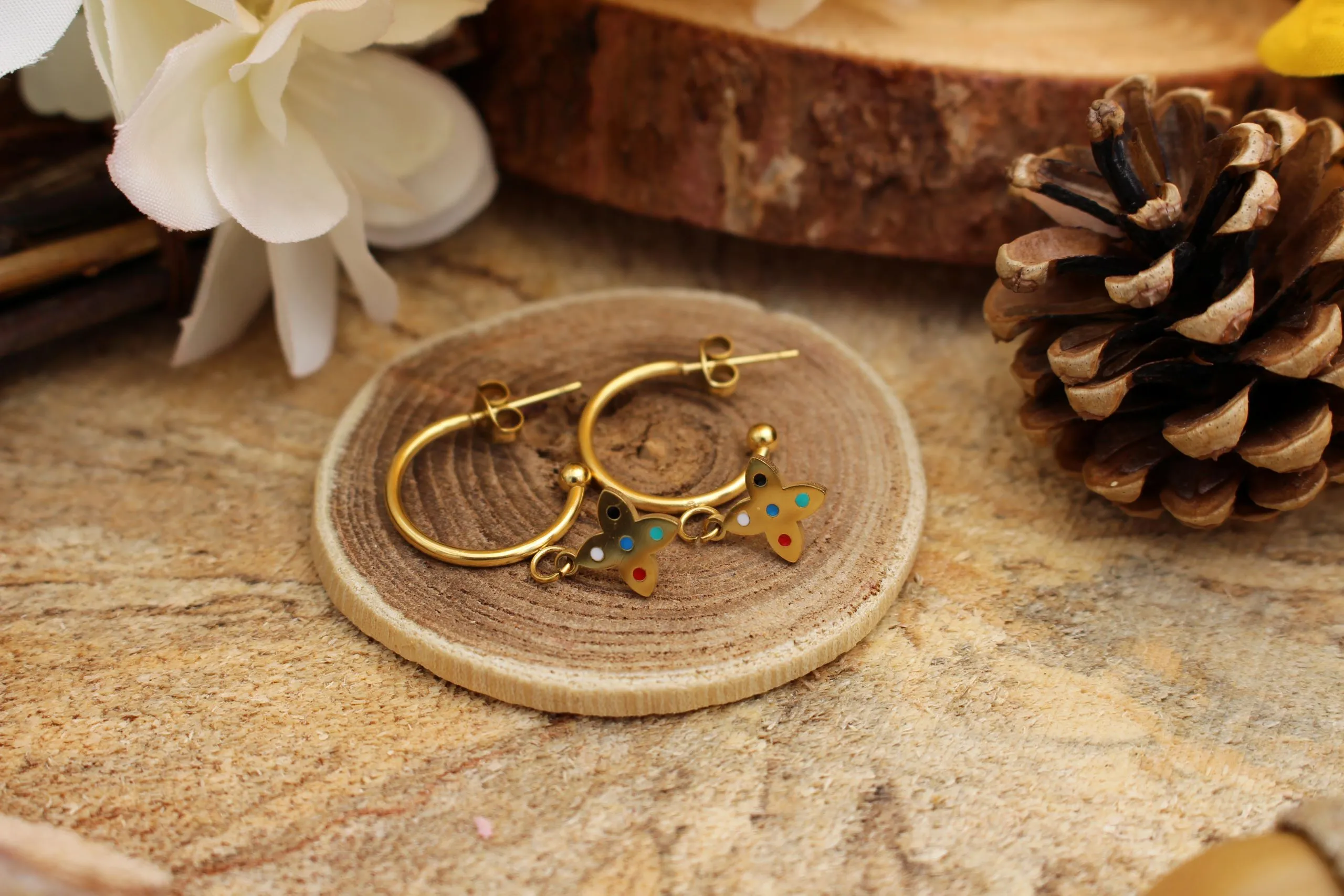 Boucles d’Oreilles Créoles Molly – Image 5