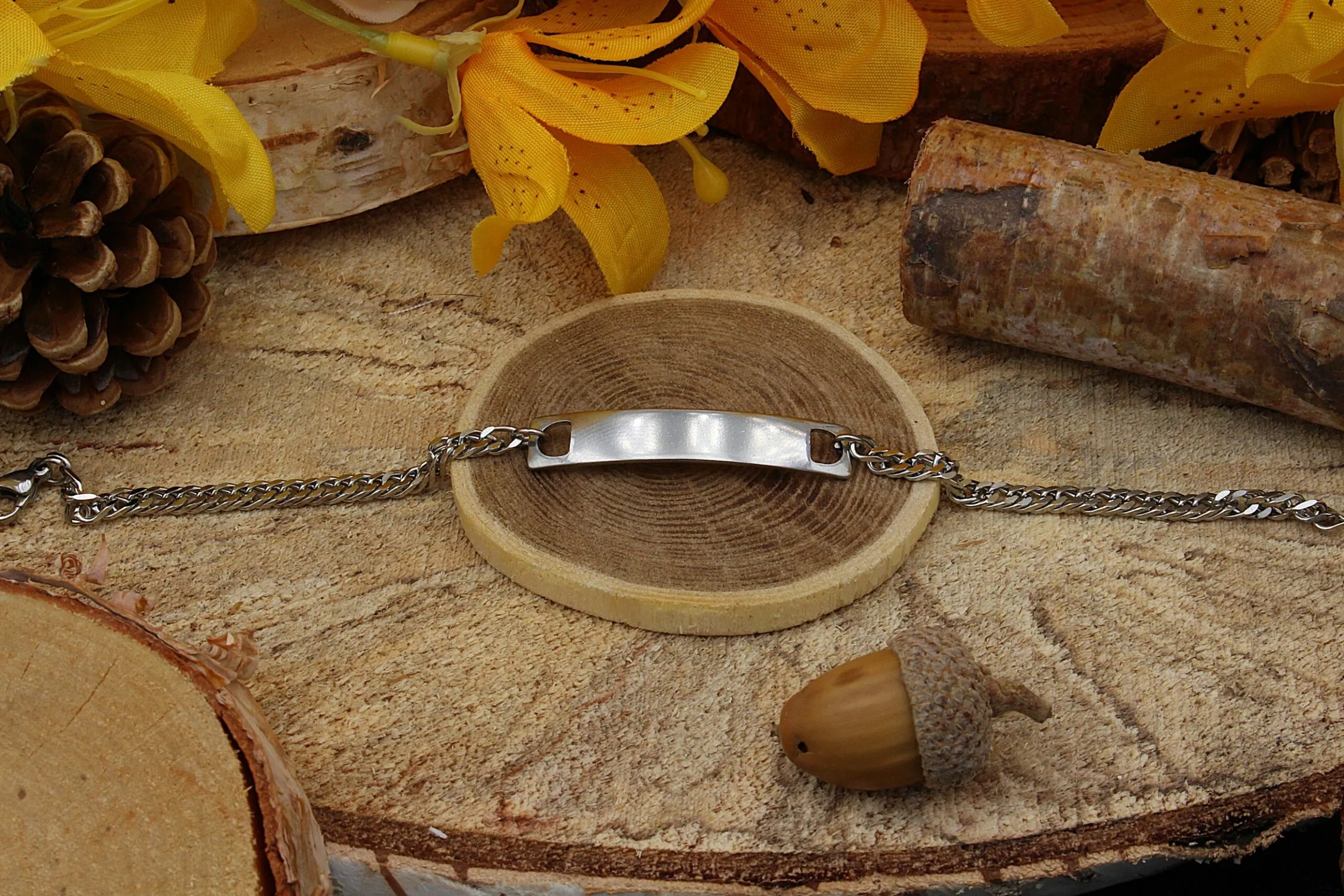 Gourmette Gravure (Taille Homme)