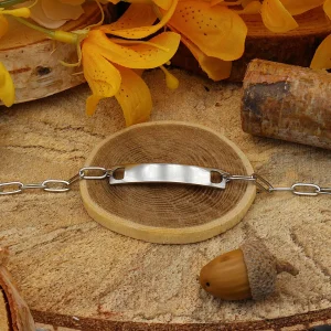 Gourmette Gravure Trombone (Taille Femme)