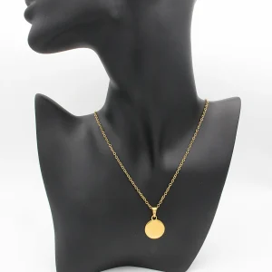 Gravure Collier Médaillon Simple (Taille Homme)