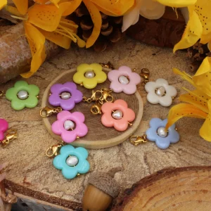 Charm Fleur Acrylique