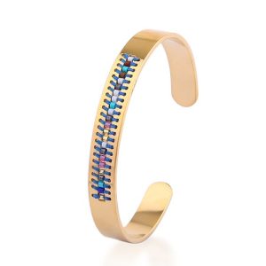 Bracelet acier doré