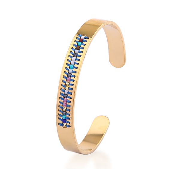 Bracelet acier doré