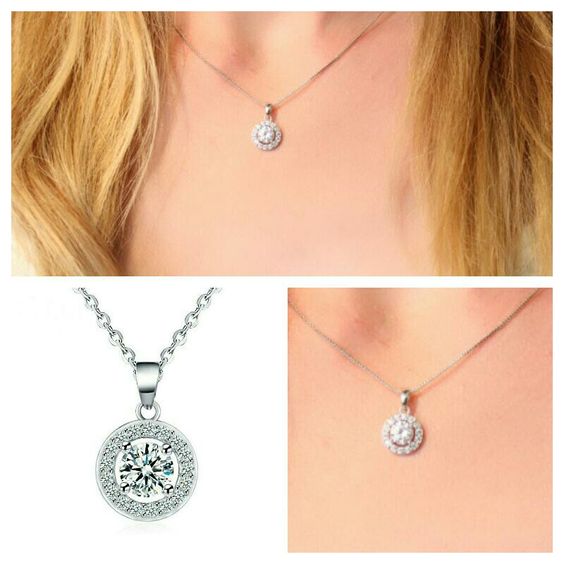 Collier femme zirconia