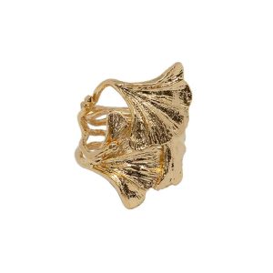 Bague Ginkgo Tao Dorée