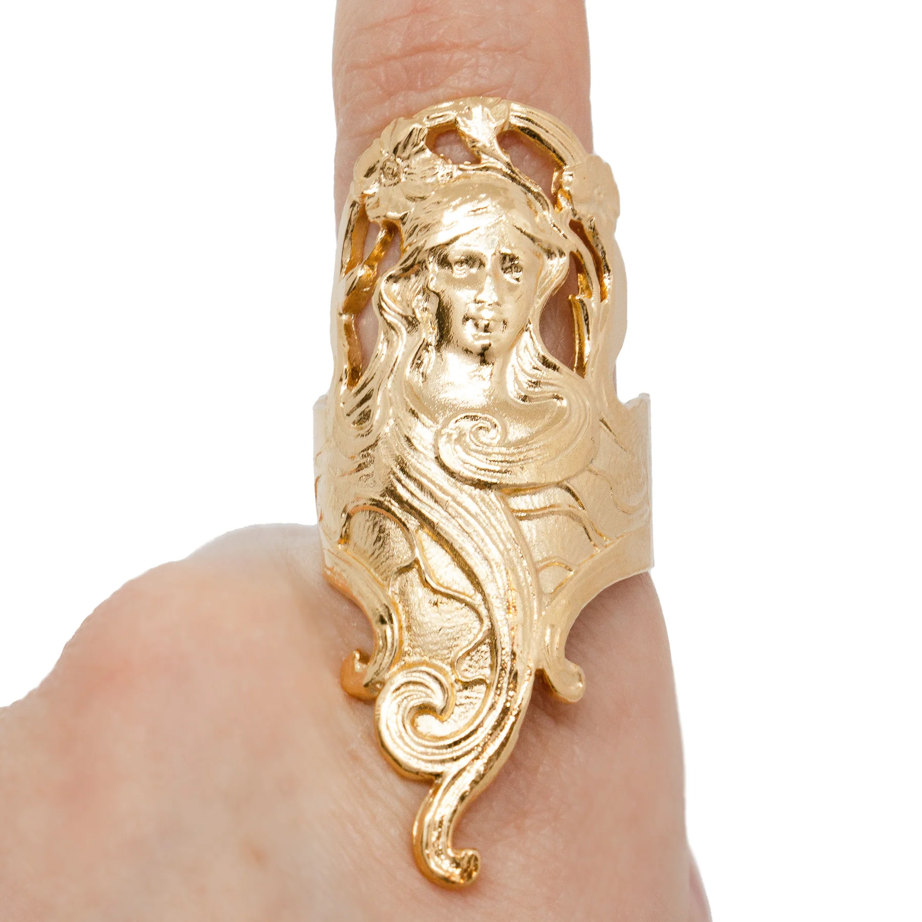 Bague Camée Dorée – Image 2