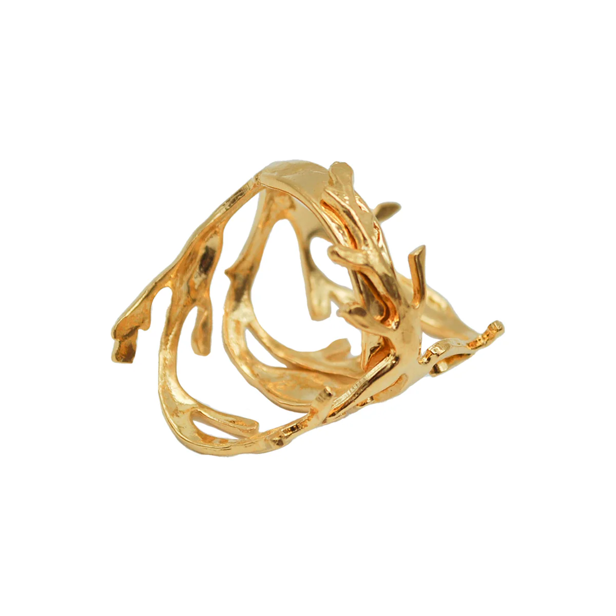 Bague Algue Dorée – Image 3