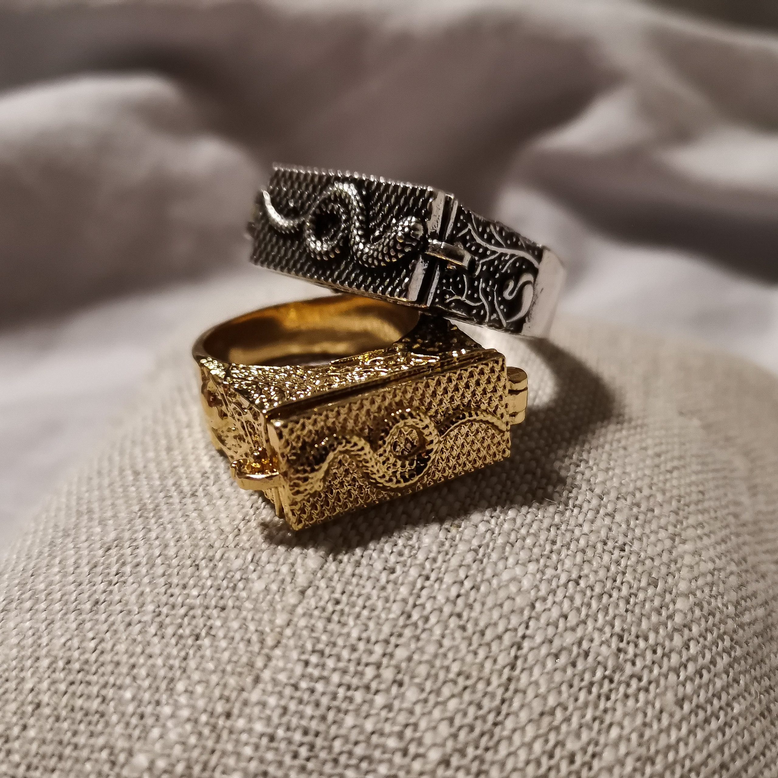 Bague Boîte Secrète Serpent – Image 4