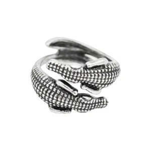 Bague Double Crocodile
