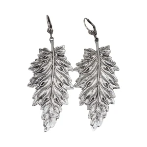 Boucles d'Oreilles Feuille de Bouleau