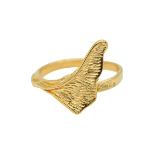 Bague Petit Ginkgo Dorée