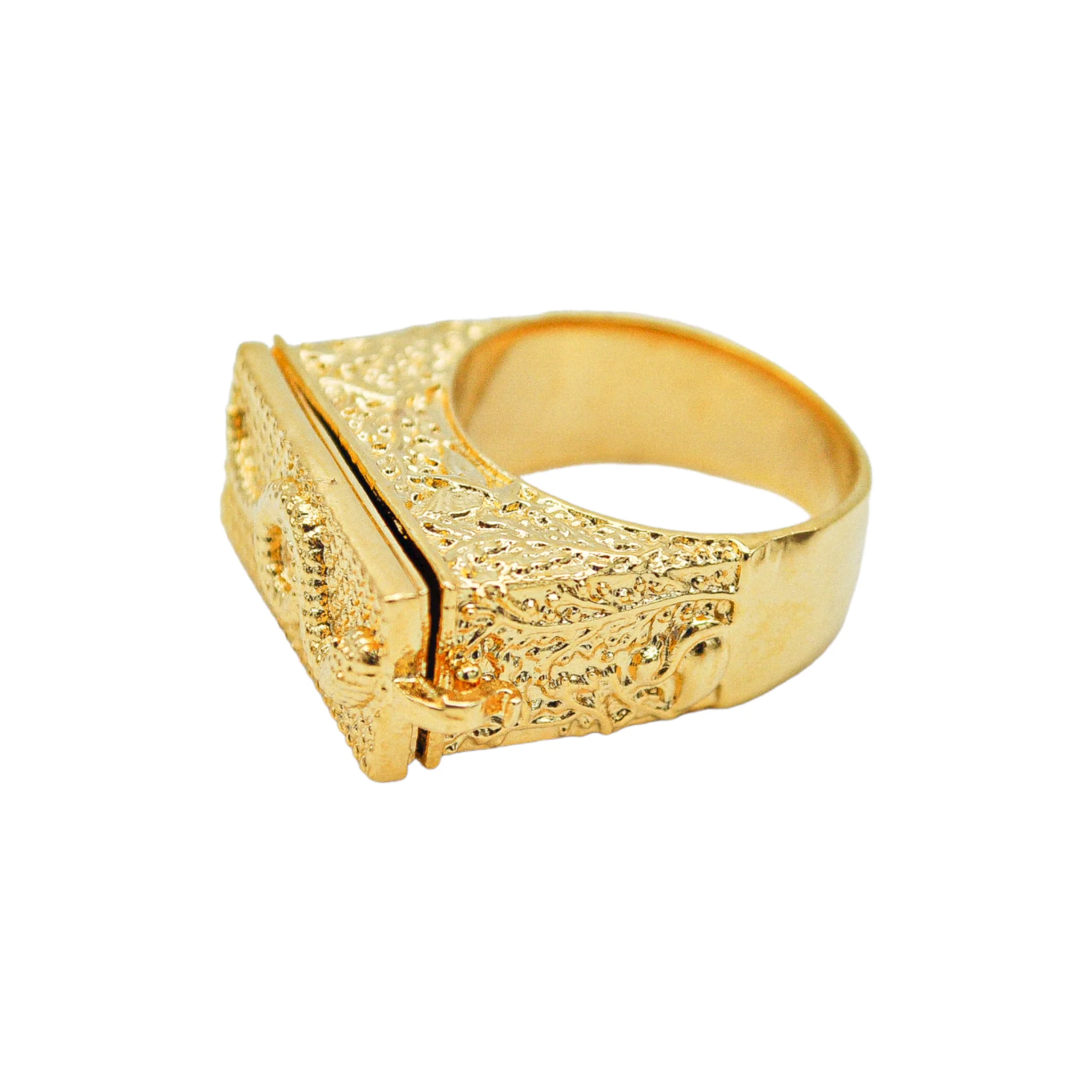 Bague Boîte Secrète Serpent Dorée – Image 6