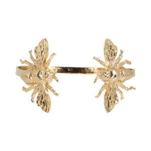 BRACELET DOUBLE INSECTE DORE