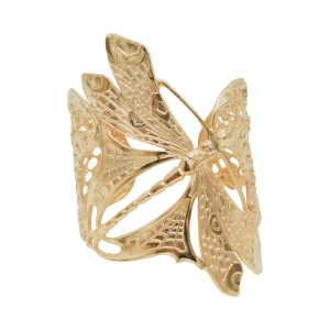 Manchette Libellule montée sur Filigrane Doré