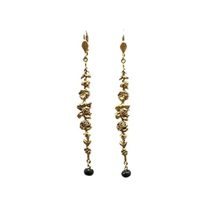 Boucles d'Oreilles Rosier Dorées