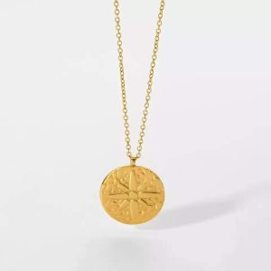 Médaille martelée acier