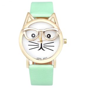 Montre chat pour femme