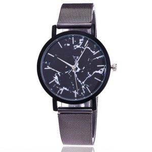 Montre femme marbre noir