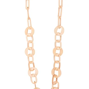 Sautoir Seventies Acétate rose anglais