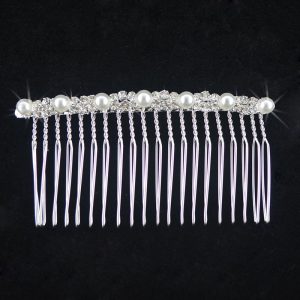 Peigne de mariée perles