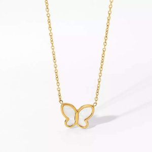 Pendentif papillon nacre