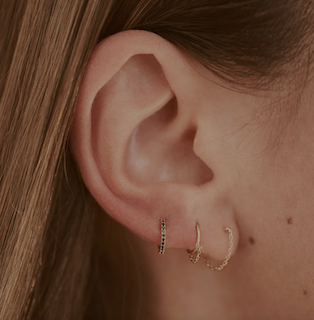 Boucle d’oreille or jaune 18 carats – Alba chaine – Image 2