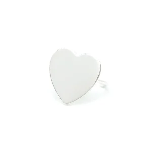 Bague Aphrodite Argent Coeur Ajustable