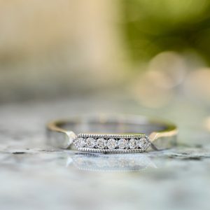 Bague or blanc et diamants – Olga