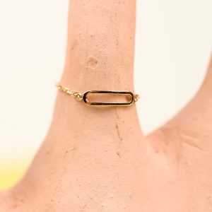 Bague chaine or jaune 18 carats – Marion
